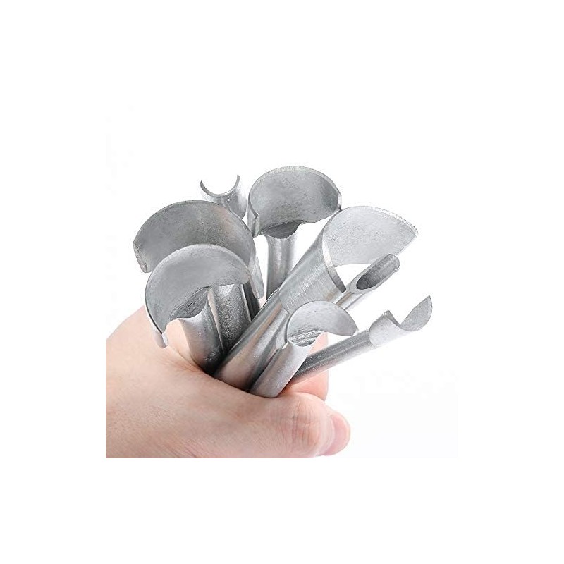 Caydo 8 Pieces Leather Tools Craft Half-Round Cutter Punch for