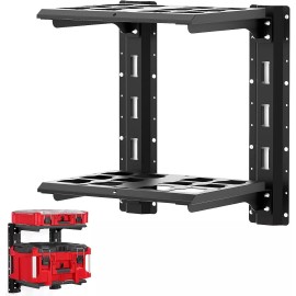 Zelvoro 48-22-8480 for MilWaukee Packout Shelf Wall Mount, 2-Shelf Compatible MilWaukee