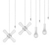 Ceiling Fan Pull Chain Set ELFCAB Including 4Pcs 12 inch