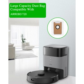 SOBEAU SOBEAU 12 Staubsaugerbeutel f??r Airrobo T20/T20+ Saugroboter?? Premuim Qualit?t Ersatzteile Staubbeutel Zubeh?r f??r Airrobo T20 Absaugstation (12pcs)