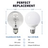 Pazetiv 4 Pack Daylight LED Globe Light Bulbs for Bathroom,