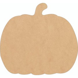 Wooden Fall Pumpkin Shape 20" Cutout, Unfinished Wood MDF 1/8"
