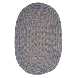 Softex Check Area Rug, 2x4, Blue Ice Check