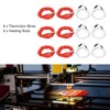 6Pcs Thermistor Wires with Terminal 6Pcs Heating Rods 3D Printer