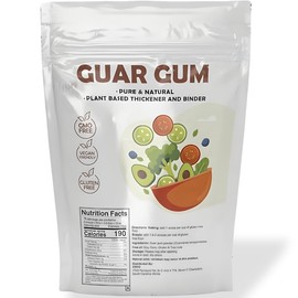 ZEHO Guar Gum Powder 2 lb Bag – Non-GMO No Gluten Vegan Friendly Food Thickener for Cooking, Baking - Xanthan Gum Substitute Guar Gum Powder For Ice Cream – Easy to Mix, Keto Friendly