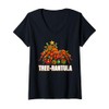 Womens Tree-rantula Xmas Tree Tarantula Arachnid Festive Spider V-Neck T-Shirt