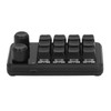 Mini Gaming Keypad 12 Keys 2 Knobs Blue Switch Black
