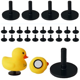 40Pcs Duck Plug - Rubber Duck Mount,Flock Locker Rubber Duck Holder for Car Dash and Fixed Display,Gift for Car Lover, Includes Double-Sided Stickers Inside（Excluding Rubber Duck）