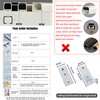 AILEADING Ceiling Curtain Track Wall Mounted Metal Curtain Rod with