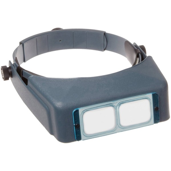 Donegan DA-4 OptiVISOR Headband Magnifier, 2X Magnification Glass Lens Plate, 10" Focal Length