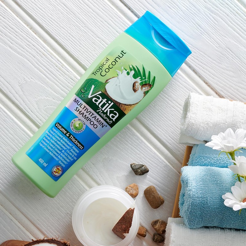 Vatika Naturals Multivitamin Enriched Coconut Shampoo - 400ml | With