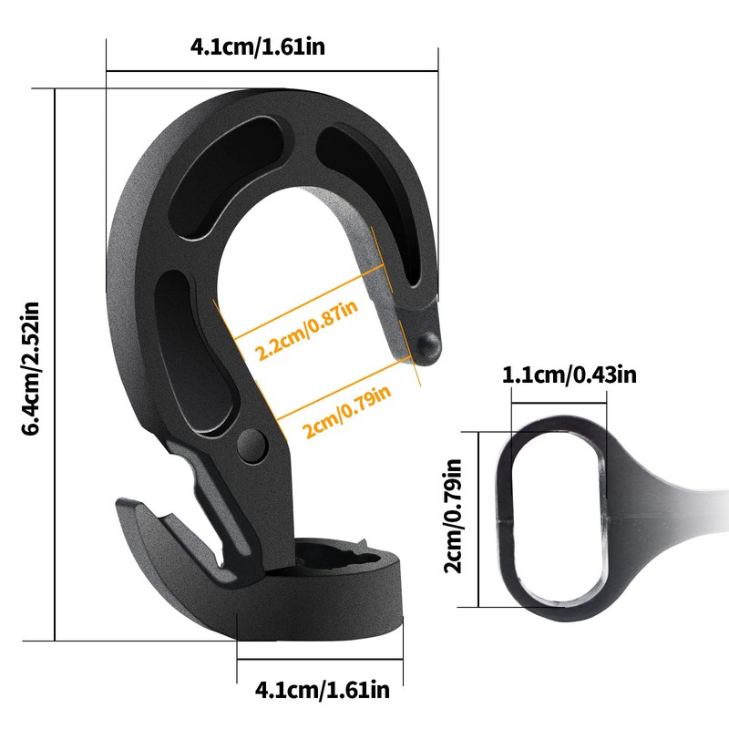 30PCs Plastic Shock Cord Hooks, Elastic Plastic Shock Cord Bungee