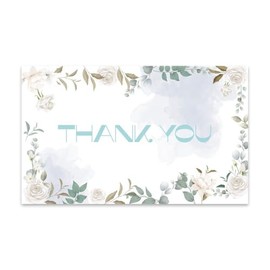 50 PACK Thank You Cards Painted Florals Thank You Notes Assorted Thank You Cards for Weddings, Graduation All Occasion (114D)