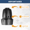 6 Pcs Drip Irrigation Hose Connectors, 3/4 Inch to 1/2
