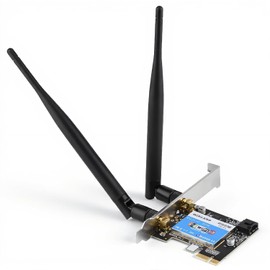 Tarjeta de Red PCIE, Bluetooth 4.0 WiFi Wireless 433Mbps Tarjeta Inalámbrica PCI Express, 2.4G/5G Doble Banda, para Window 7/8/8.1/10, Computadora Escritorio, PC Todo en,