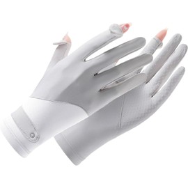 Guantes de protección solar antideslizantes para mujer, guantes finos para montar en bicicleta, guantes deportivos ligeros y transpirables, refrigeración duradera para ciclismo