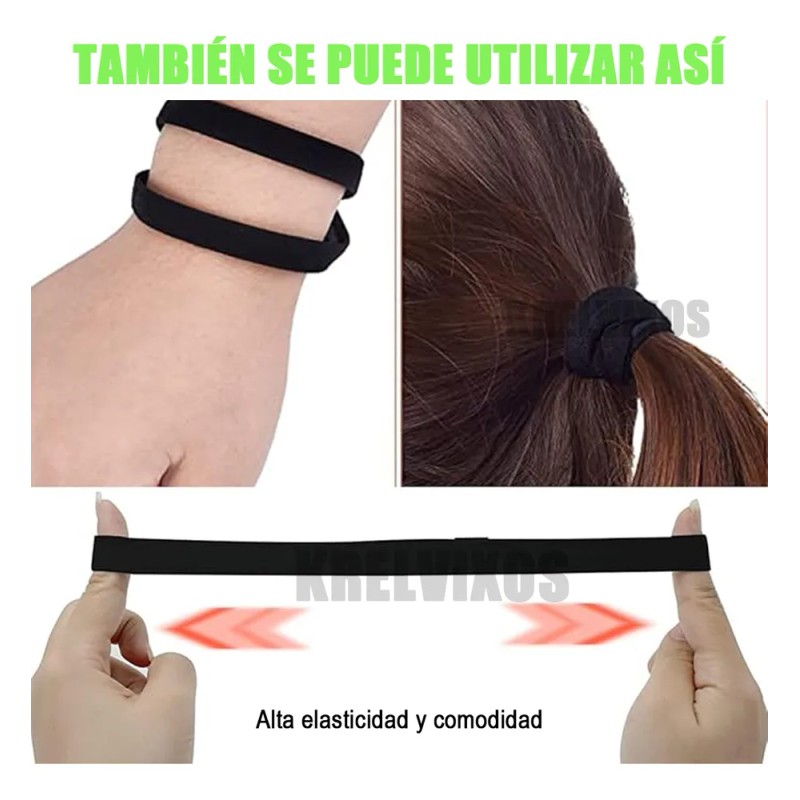 15pz Bandas Elásticas Moda Deportivas Delgadas El Cabello Camuflaje 2