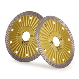 2Pcs Super Thin Diamond Blade 4.5“ Porcelain Tile Blade with 5/8" or 7/8" Arbor for Cutting Porcelain Tile Granite Marble (2, 4.5")