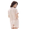 Joyaria Matte Poly Satin Pyjamas Women Button Down Short Sleeve