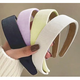 Headbands for Women Non Slip Trendy Headbands for Women’s Hair 1 inch Wide Cute Headband for Girls, Spring Head Bands Elastic Hair Bands Fashion Accessories for Women 4PCS