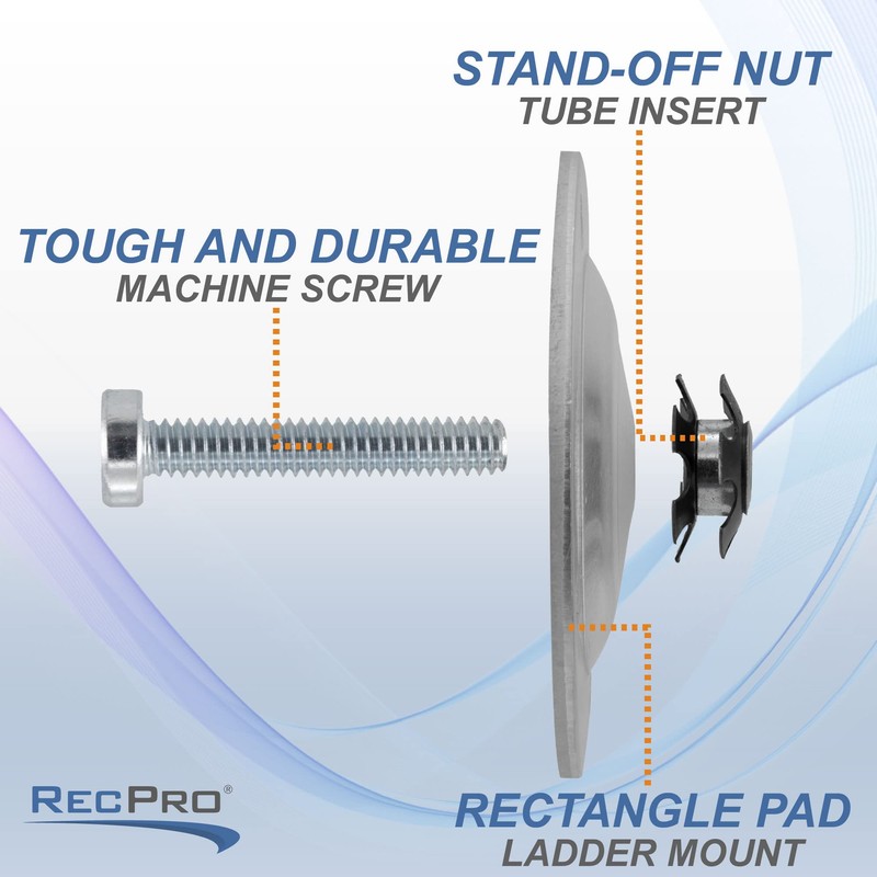 RecPro Round Ladder Pad with Screw and Star Nut for