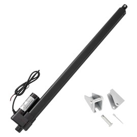 JQDML 34 Inch 34" Long Stroke 660lbs/3000N Speed 5mm/s Heavy Duty IP65 Waterproof Linear Actuator Kit 12V Electric Actuator with Mounting Brackets