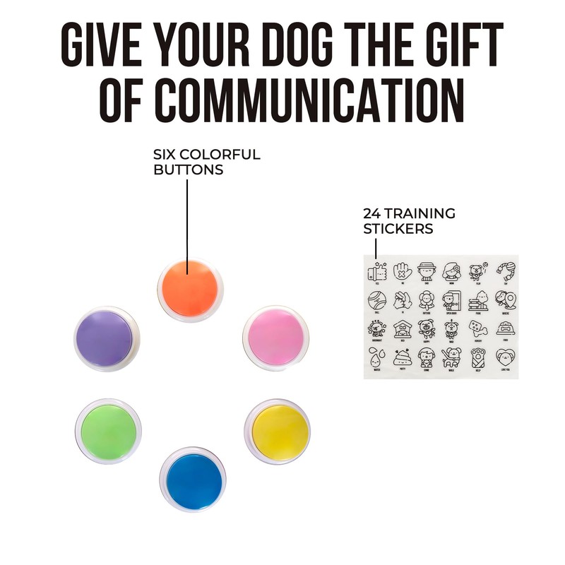 Pawsome Avenue Talking Buttons for Dogs - Dog Training Push