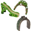 Outdoor Fairy Garden Accessories 10cm Bridge Slide Arch Ornaments (Set