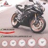 Autodomy Pack 6 Units Wheel Rim Stickers Desing Sport |