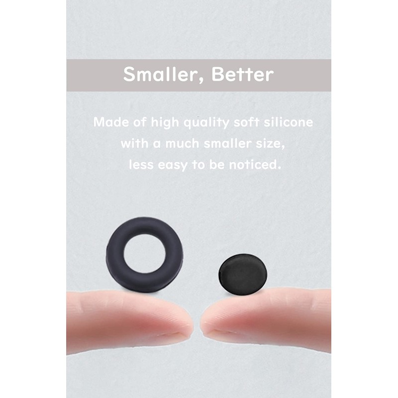 OPUGIT Silicone Eyeglasses Temple Grips Retainer, Upgraded Mini Round Eyewear