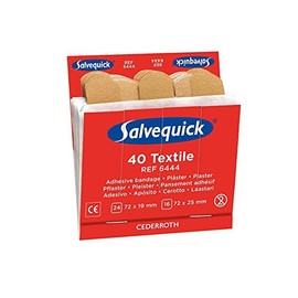 Cederroth REF 6444 Salvequick Instant Plaster Set, Pack of 40