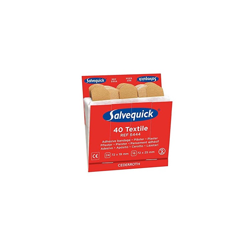 Cederroth REF 6444 Salvequick Instant Plaster Set, Pack of 40