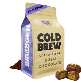 Birch Glen Roasters Cold Brew Coffee | Dubai Chocolate | Flavored Coarse Ground Coffee | Artisanal Roasting | 100% Arabica |1 LB