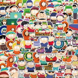 Southpark 100pcs Suitcase Skateboard Laptop Computer Water Bottles Car Teen Boys Girls Stickers Waterproof