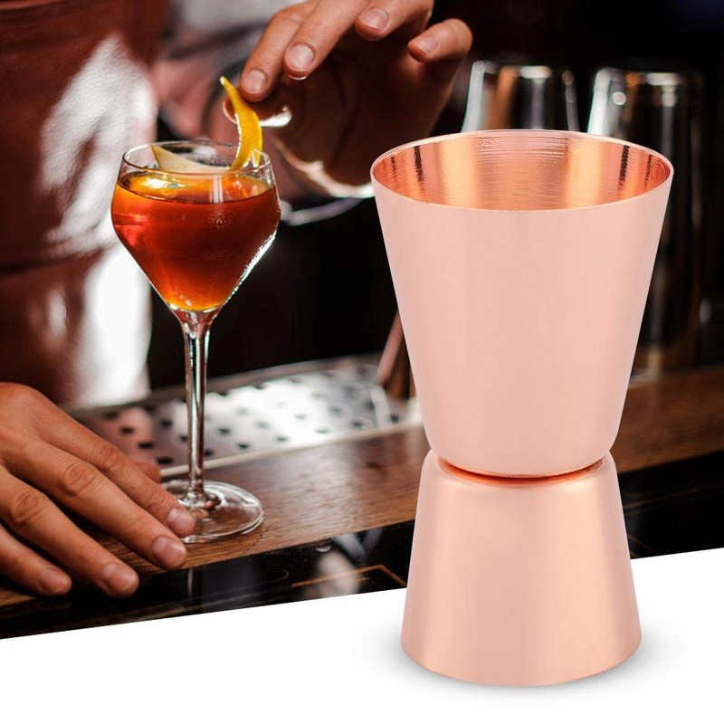 Double Cocktail Jigger, Japanese Style Stainless Steel Bar Measuring Jigger