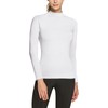 TSLA Women's Thermal Long Sleeve Tops, Mock Turtle & Crew