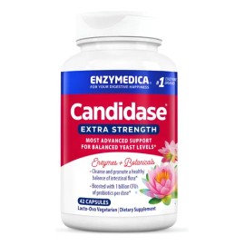 Suplemento Probiótico Enzymedica Candidase Extra Fuerte para Cápsulas Digestivas de 42 Unidades