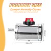 PATIKIL 5" Duct Damper, Stainless Steel Motorized Adjustable HVAC Volume