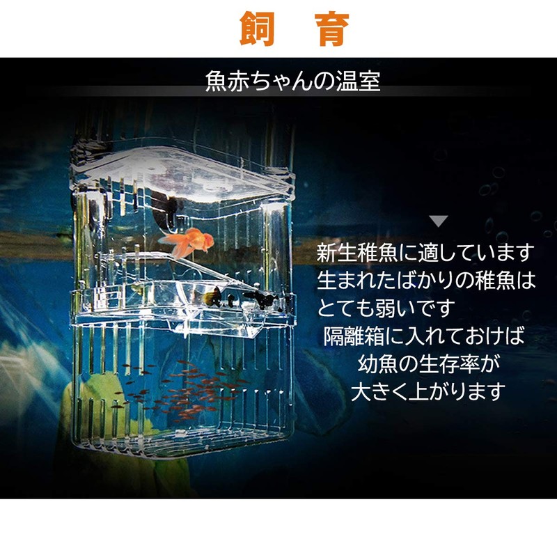 PANASONN Egg Spawning Case, Isolating Case, Multi-functional, Fish Breeding Isolation