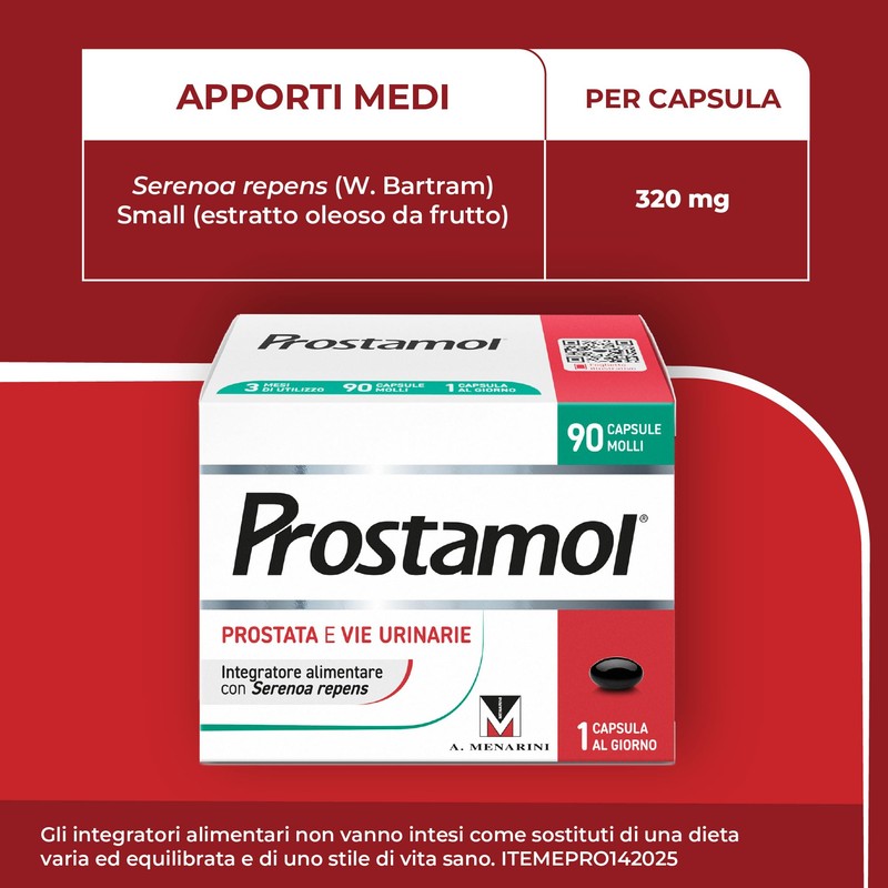 Prostamol 90 Capsule Molli - Integratore Alimentare a base di