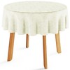 Filumi Tablecloth 140 x 140 cm Round Cream Washable for