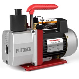 5CFM Vacuum Pump, 1/2HP 38 Micron 110V HVAC Vacuum Pump for R12 R22 R134a R410a, 1-Stage for HVAC/AUTO AC Refrigerant Recharging, Degassing Wine, Milking Cow, Food Processing