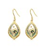 Mustard Seed Cross Earrings Sterling Silver 14K Gold Plated Faith