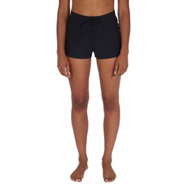 90 Degree By Reflex Lightweight Lounge Heather Shorts Drawstring Casual Summer Sleep Short Shorts for Women - Heather Black - XL