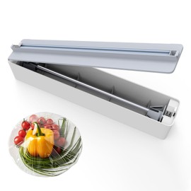 Nanafu Household cling & Aluminum Foil & Plastic foil wrap dispenser | with Cutter | Strong Magnet Fridge & Wall Mount | for Kitchen Storage Organization Holder 6-12" Rolls