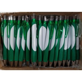 N/A Lot of 100 Canoodle Pen Green Black Ink Medium Point ............P1