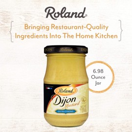 Roland Foods Extra Strong Dijon Mustard, Specialty Imported Food, 6.98 Ounce Jar