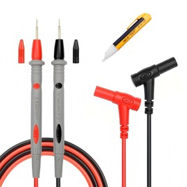 1000V 20A Multimeter Test Lead Probe Banana Plug with Sound and Light Alarm Test Pen, Digital Multimeter Probe Electrical Test Probe