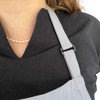 Grey Apron for women with pockets. Server aprons with 3