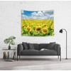 LB Natural Landscape Tapestry, Sunflower, Interior Hanging, Stylish, Multifunctional, Cover,